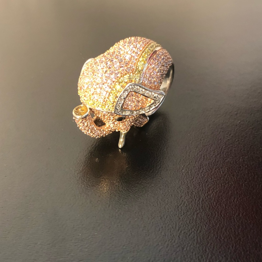 🐘Elephant Lovers Crystal Cocktail Ring🐘